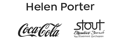 Logos for Helen Porter, Coca-Cola, and Stout